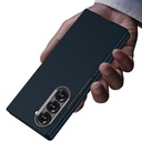 Samsung Galaxy Z Fold 6 Uyumlu Kılıf Kamera Korumalı Karbon Fiber Tasarımlı Arka Yüzey Zore Kıpta Karbon Kapak - 9