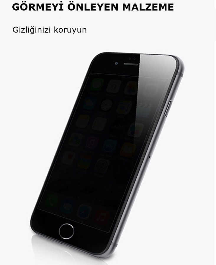 Apple iPhone 7 Plus Uyumlu Zore Kor Privacy Cam Ekran Koruyucu - 4