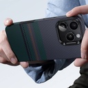 Apple iPhone 16 Pro Uyumlu Kılıf Magsafe Şarj Özellikli Karbon Fiber Tasarımlı Benks Aurora ArmorPro Kevlar Kapak - 6