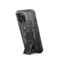 Apple iPhone 16 Pro Max Uyumlu Kılıf Magsafe Şarj Özellikli Teknoloji Desenli Standlı Skinarma Helio Kapak - 7