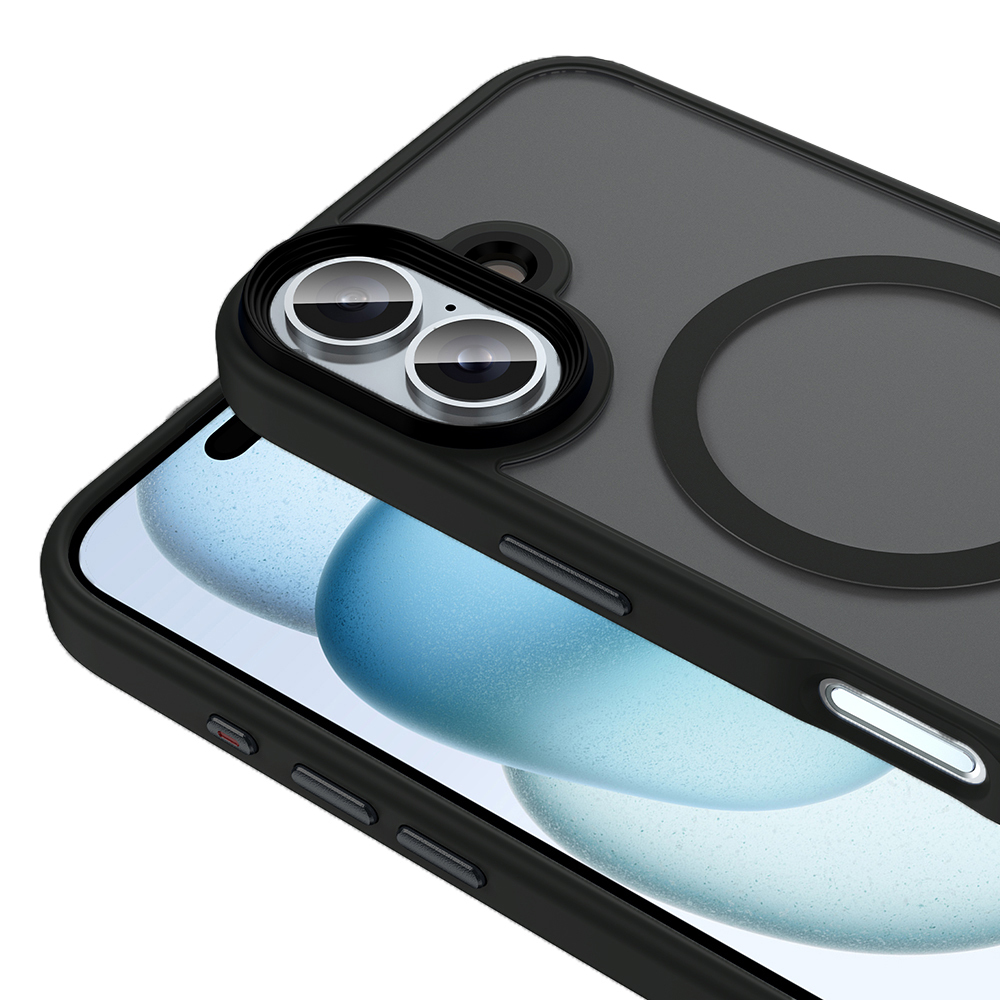 Apple iPhone 16 Uyumlu Kılıf Mat Arka Yüzey Wireless Şarj Özellikli Zore Flet Magsafe Kapak - 11