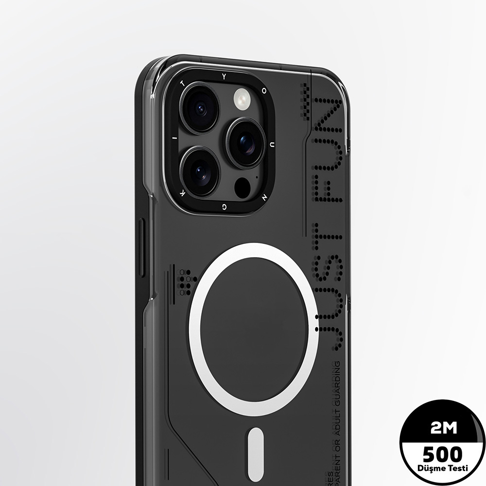 Apple iPhone 16 Pro Uyumlu Kılıf Magsafe Şarj Özellikli Çıkarılabilir Arka Yüzeyli Youngkit Mecha Kapak - 9
