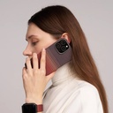 Apple iPhone 16 Plus Uyumlu Kılıf Magsafe Şarj Özellikli Aramid Fiber Pitaka Tactile Woven Sunset-Moonrise Serisi Sunset Kapak - 5