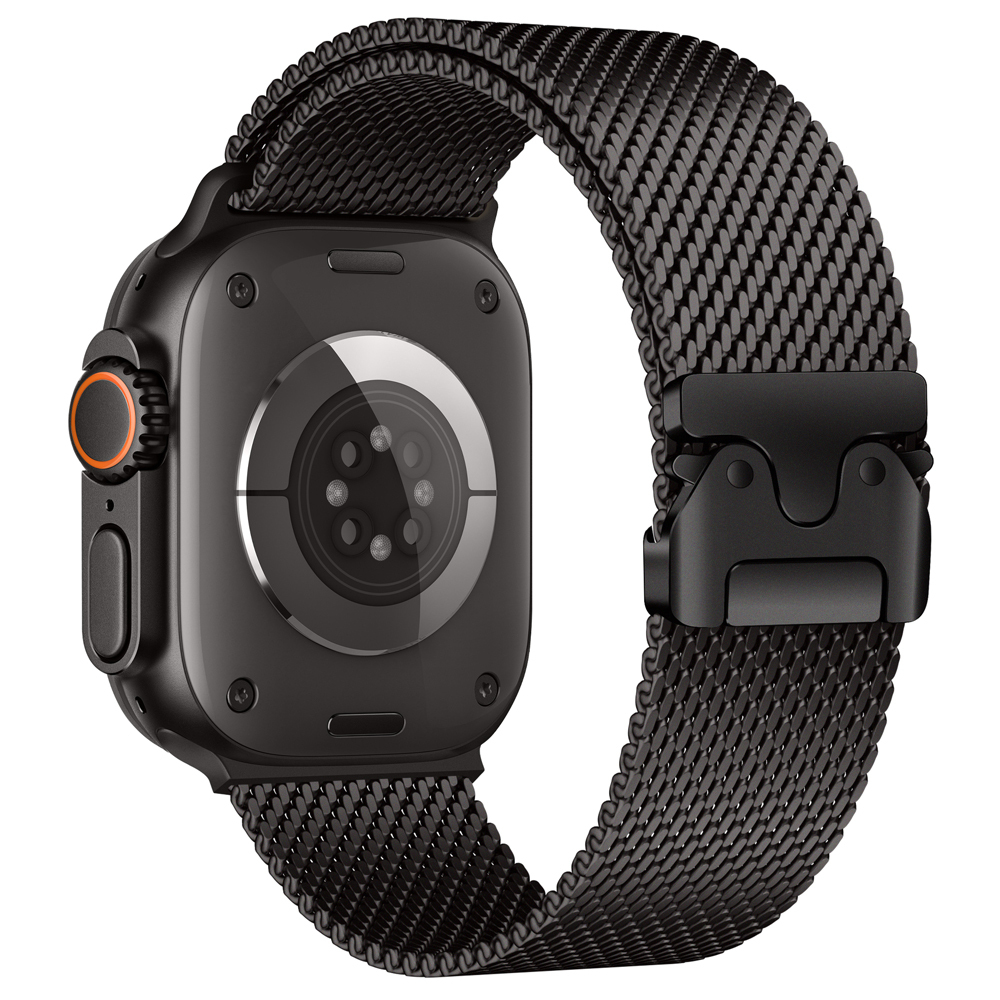 Apple Watch Ultra 49mm Uyumlu Zore KRD-121 Metal Hasır Kordon - 2