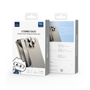 Apple iPhone 16 Pro Uyumlu Wiwu Wi-IP002 2in1 Temperli Cam Ahize Toz Önleyici Ekran Koruyucu ve Kamera Lens Koruyucu Set - 1