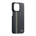 Apple iPhone 15 Pro Max Uyumlu Kılıf Magsafe Şarj Özellikli Aramid Fiber Pitaka Tactile Woven Break The Line Kapak - 6
