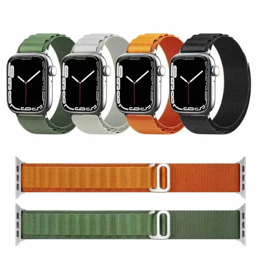 Apple Watch 10 46mm Zore KRD-74 Hasır Kordon - 3