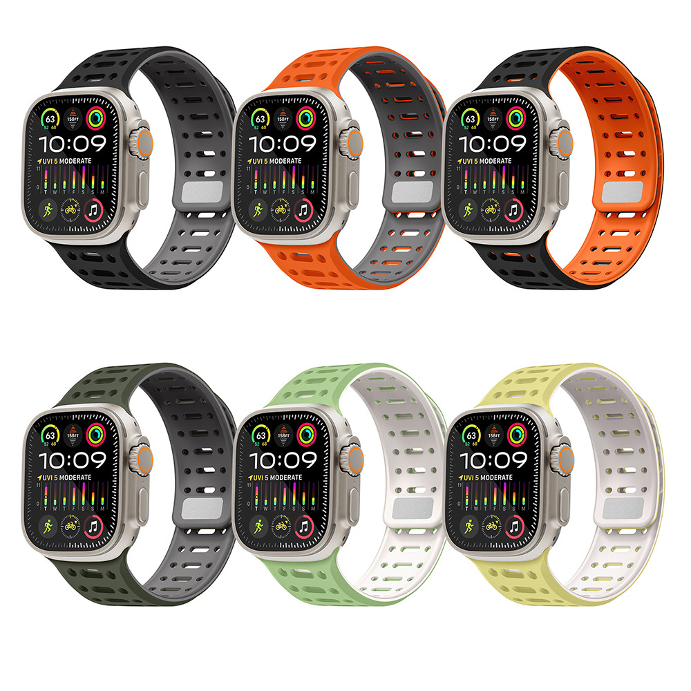 Apple Watch Ultra 49mm Uyumlu Zore KRD-124 Silikon Kordon Strap Kayış - 8