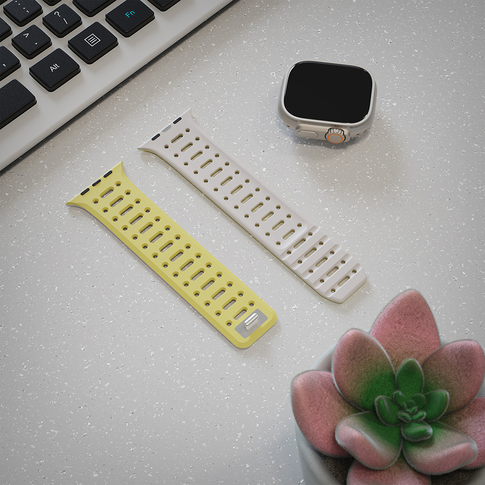 Apple Watch Ultra 49mm Uyumlu Zore KRD-124 Silikon Kordon Strap Kayış - 10