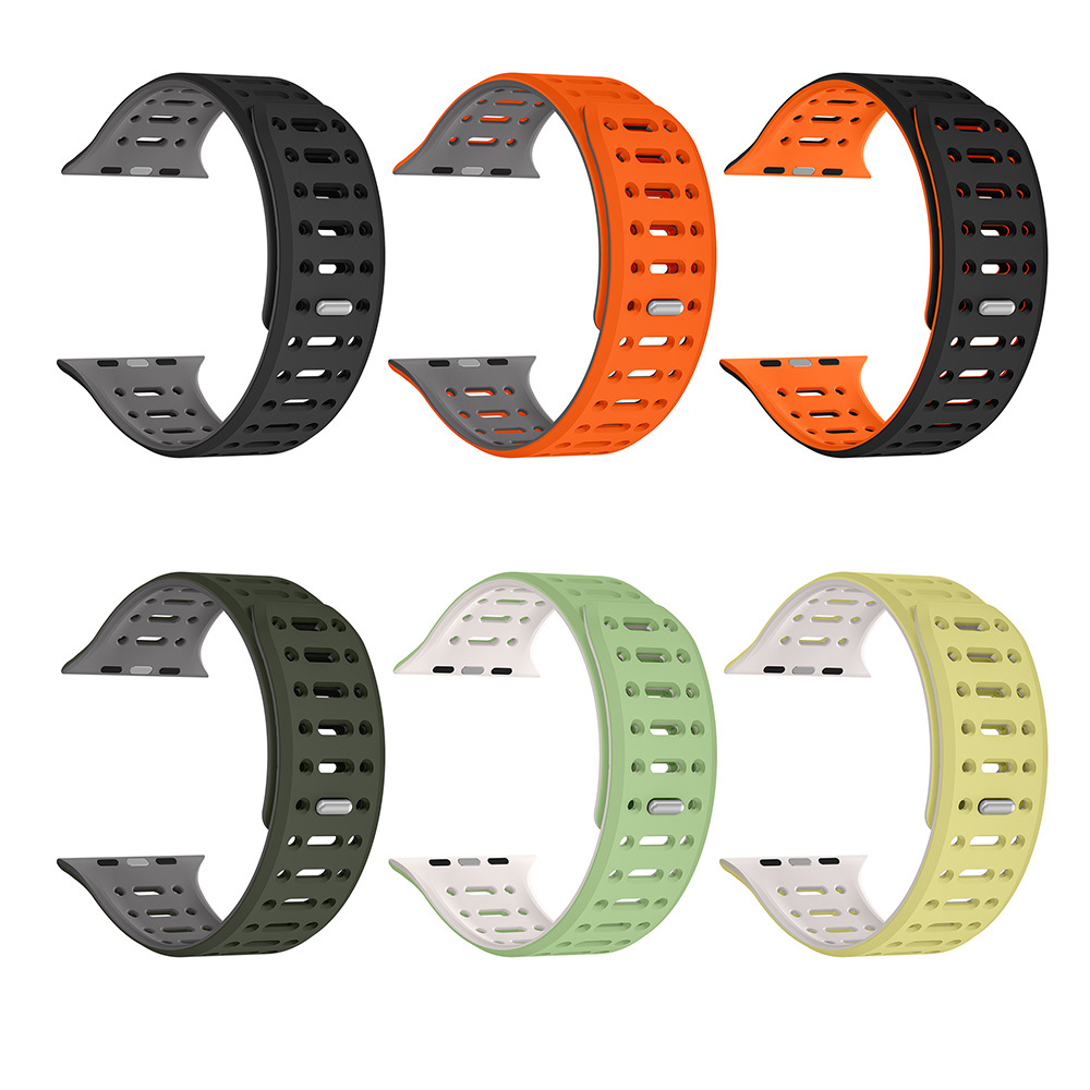 Apple Watch 10 46mm Zore KRD-124 Silikon Kordon Strap Kayış - 2