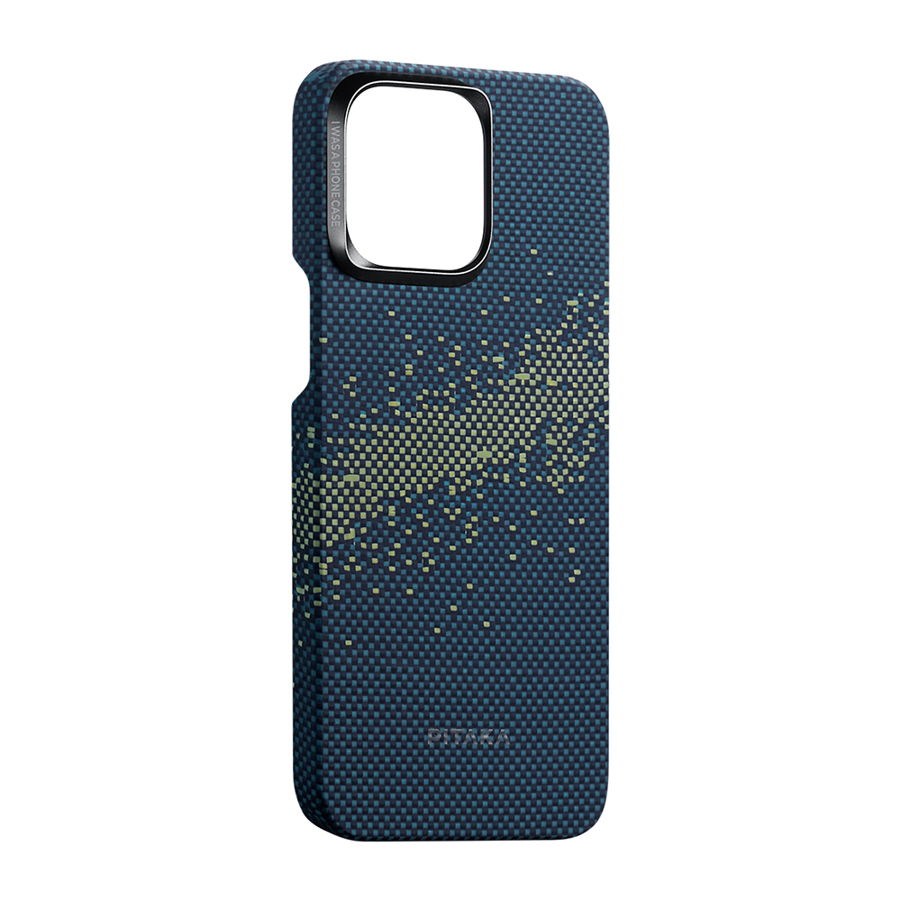 Apple iPhone 15 Pro Max Uyumlu Kılıf Magsafe Şarj Özellikli Aramid Fiber Pitaka Tactile Woven Starpeak Serisi Milky Way Galaxy Kapak - 12