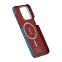 Apple iPhone 15 Pro Max Uyumlu Kılıf Magsafe Şarj Özellikli Awa Tasarımlı 1500D Aramid Fiber Pitaka Ultra-Slim Classic Serisi Ocean Kapak - 4