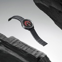 Samsung Galaxy Watch 5 40mm Uyumlu Karbon Fiber Pitaka Modern Serisi Black-Grey Twill Kordon - 17