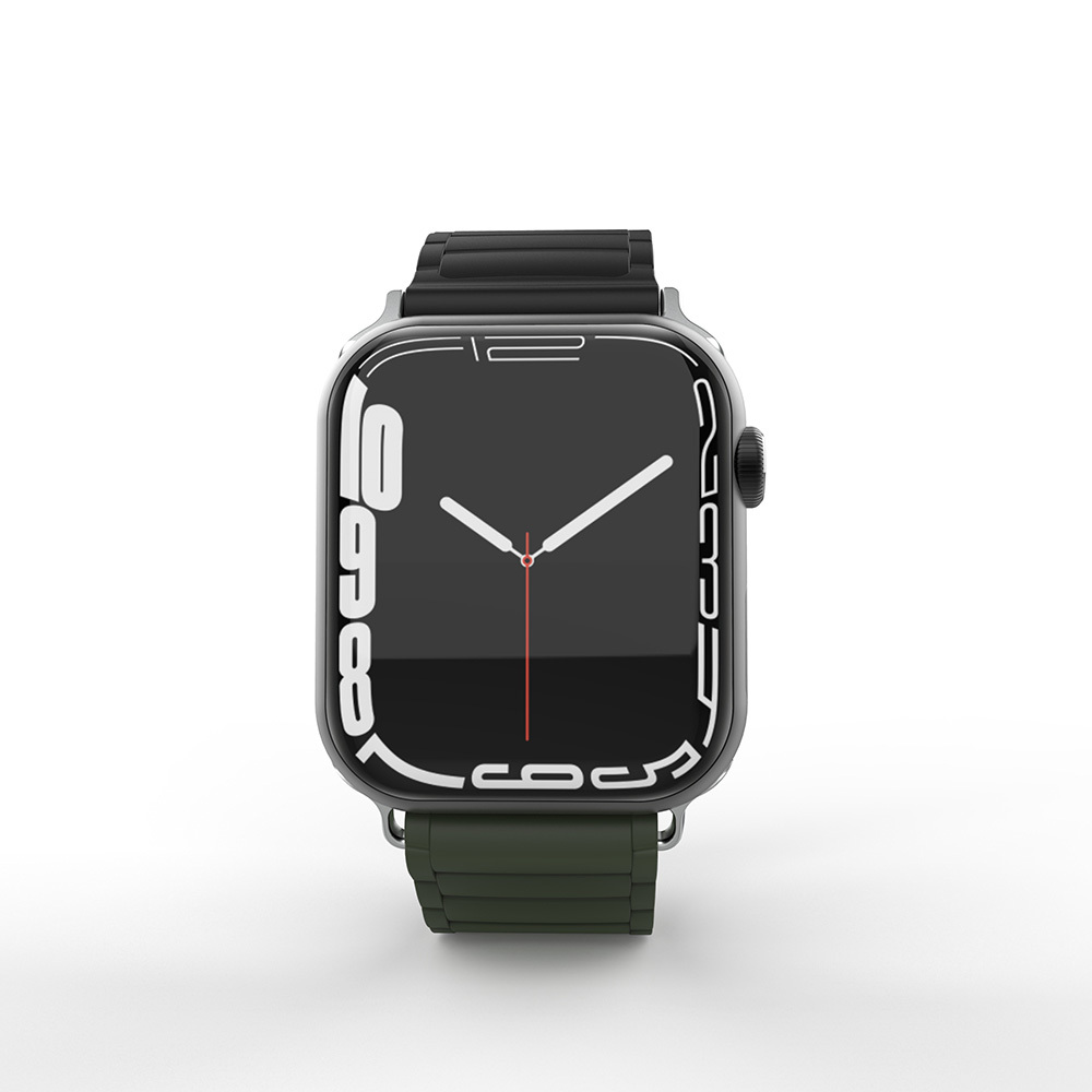 Apple Watch 7 45mm Uyumlu Zore KRD-122 Silikon Kordon Strap Kayış - 6