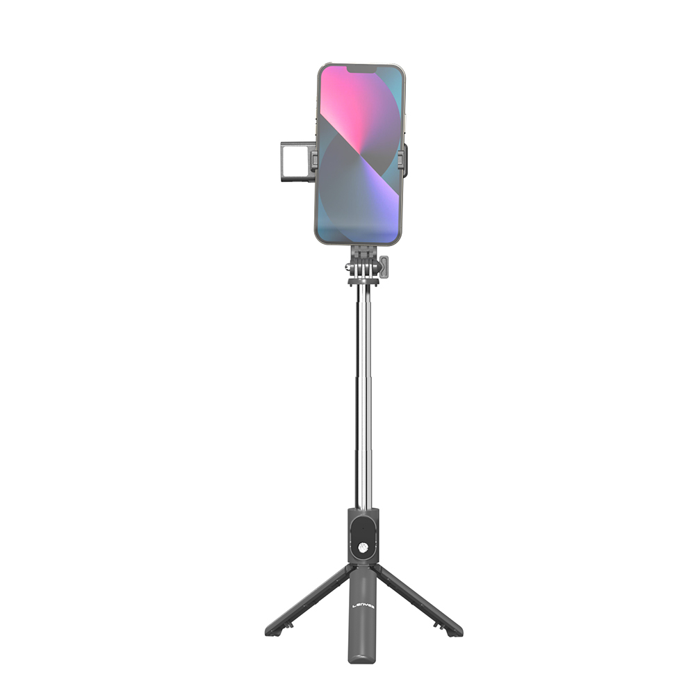 Lenyes LPH101 Canlı Yayın Dolgu Işıklı Tripod ve Selfie Çubuğu - 3