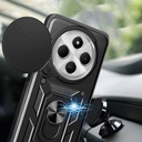 Xiaomi Redmi 14C 4G Uyumlu Kılıf Magnetik Standlı Kamera Korumalı Zore Sürgülü Vega Kapak - 2