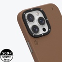 Apple iPhone 15 Pro Uyumlu Kılıf Magsafe Şarj Özellikli Basit Mat Deri Desenli Youngkit Tech Fashion Serisi Kapak - 6