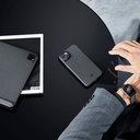 Apple iPhone 14 Uyumlu Kılıf Magsafe Şarj Özellikli 1500D Aramid Fiber Pitaka Ultra-Slim Classic Serisi Black-Grey Twill Kapak - 20