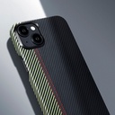 Apple iPhone 15 Plus Uyumlu Kılıf Magsafe Şarj Özellikli 600D Aramid Fiber Pitaka Tactile Woven Orchestra Serisi Overture Kapak - 13