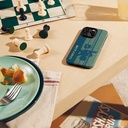 Apple iPhone 14 Pro Uyumlu Kılıf MagSafe Şarj Özellikli Aramid Fiber Pitaka Tactile Woven Pixel Game Kapak - 7