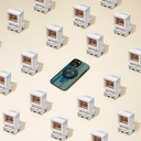 Apple iPhone 14 Pro Uyumlu Kılıf MagSafe Şarj Özellikli Aramid Fiber Pitaka Tactile Woven Pixel Game Kapak - 10