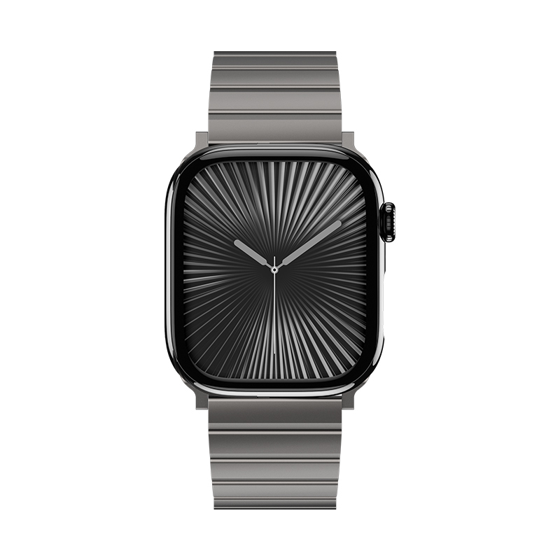 Apple Watch 7 45mm Uyumlu Benks Aero Titan Serisi Titanyum Metal Kordon - 1
