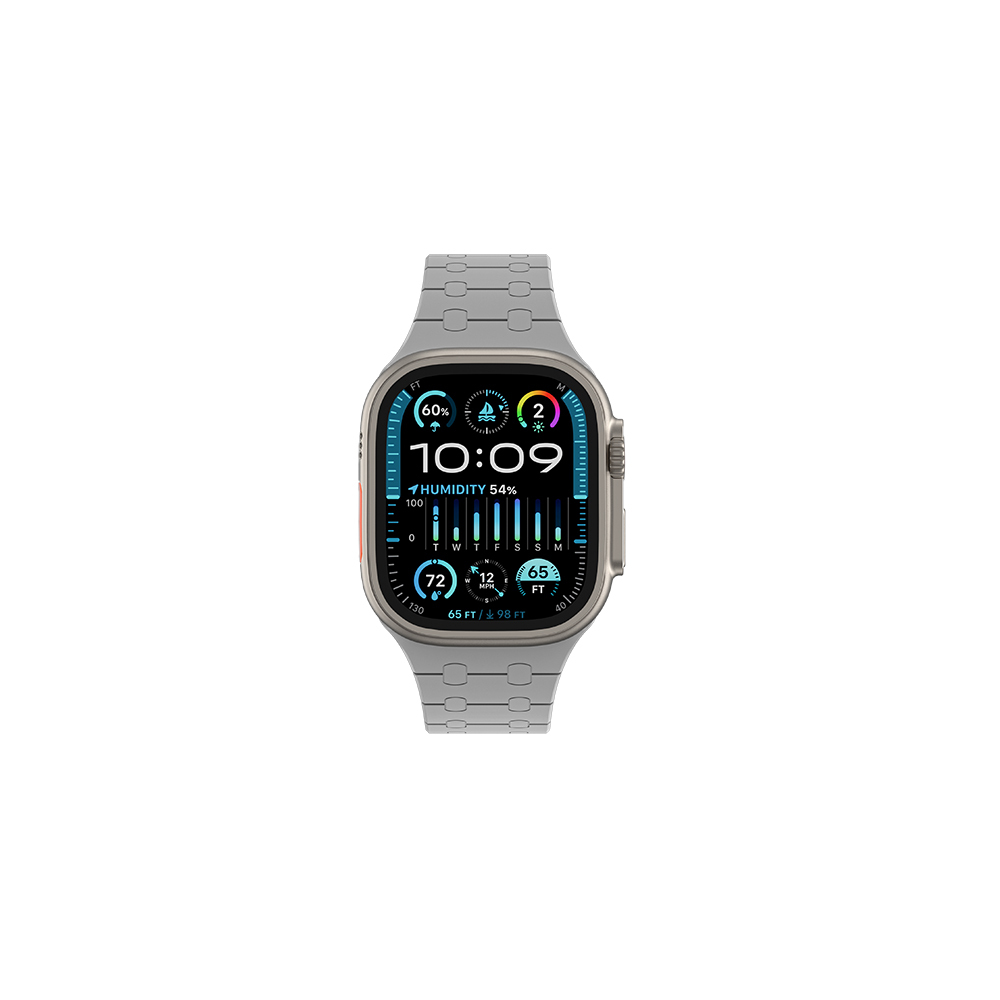 Apple Watch 7 45mm Uyumlu Amazingthing Smoothie Sport Magnetik Tak Çıkar Silikon Strap Kayış - 7