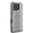 Apple iPhone 16 Pro Max Uyumlu Kılıf DKNY Orjinal Lisanslı Magsafe Şarj Özellikli 3D Yazılı Checkered Pattern Kapak - 10