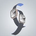 Apple Watch 7 45mm Uyumlu Amazingthing Smoothie Mag Magnetik Tak Çıkar Silikon Strap Kayış - 14