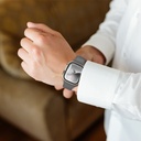 Apple Watch 38mm Uyumlu Amazingthing Titan Swift Deri Dokulu Silikon Kordon - 12