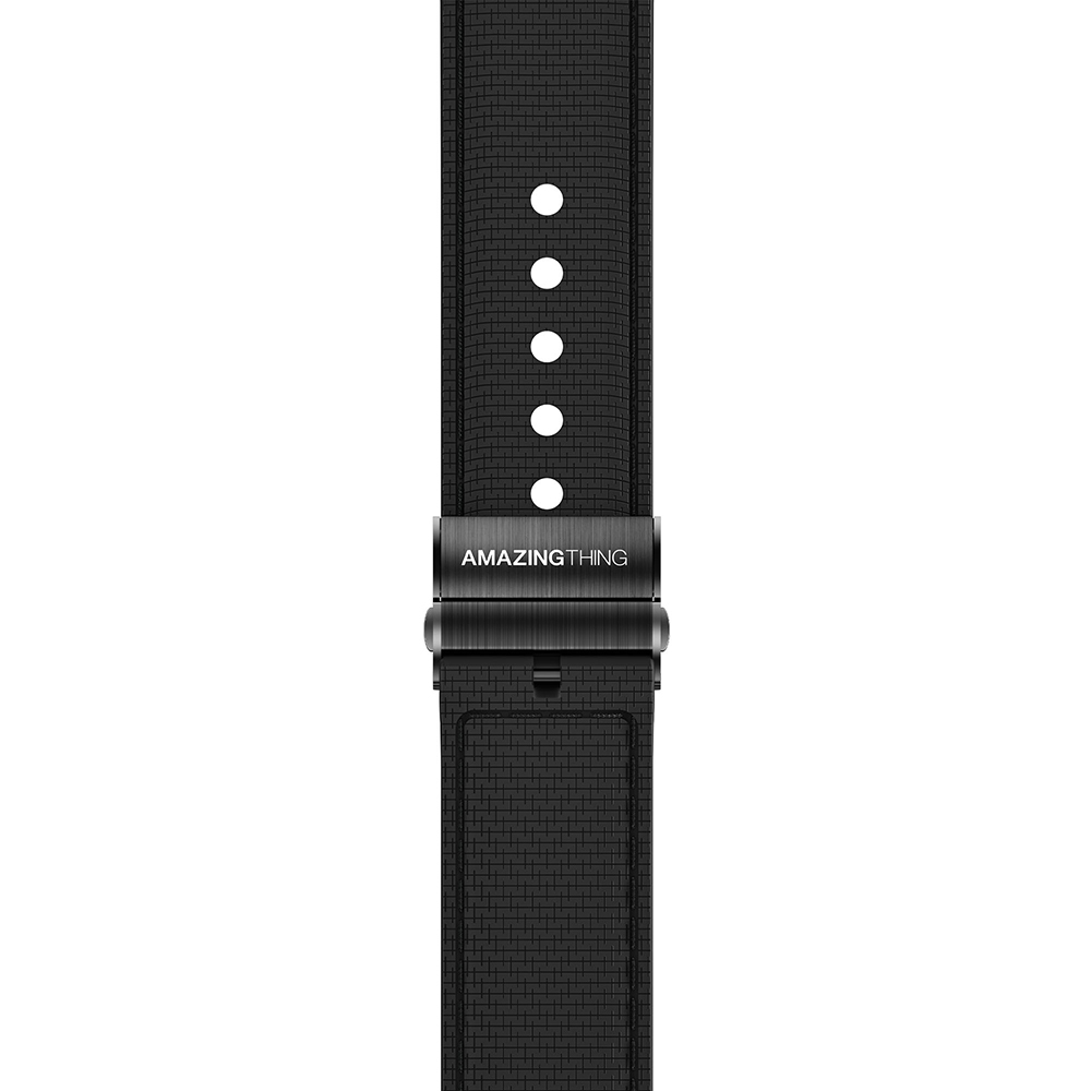 Apple Watch 10 42mm Amazingthing Titan Swift Deri Dokulu Silikon Kordon - 5