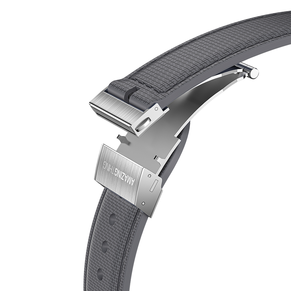 Apple Watch 10 42mm Amazingthing Titan Swift Deri Dokulu Silikon Kordon - 9