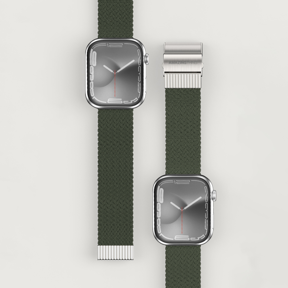 Apple Watch Ultra 49mm Uyumlu Amazingthing Titan Weave 2 Sport Örgü Kordon - 8