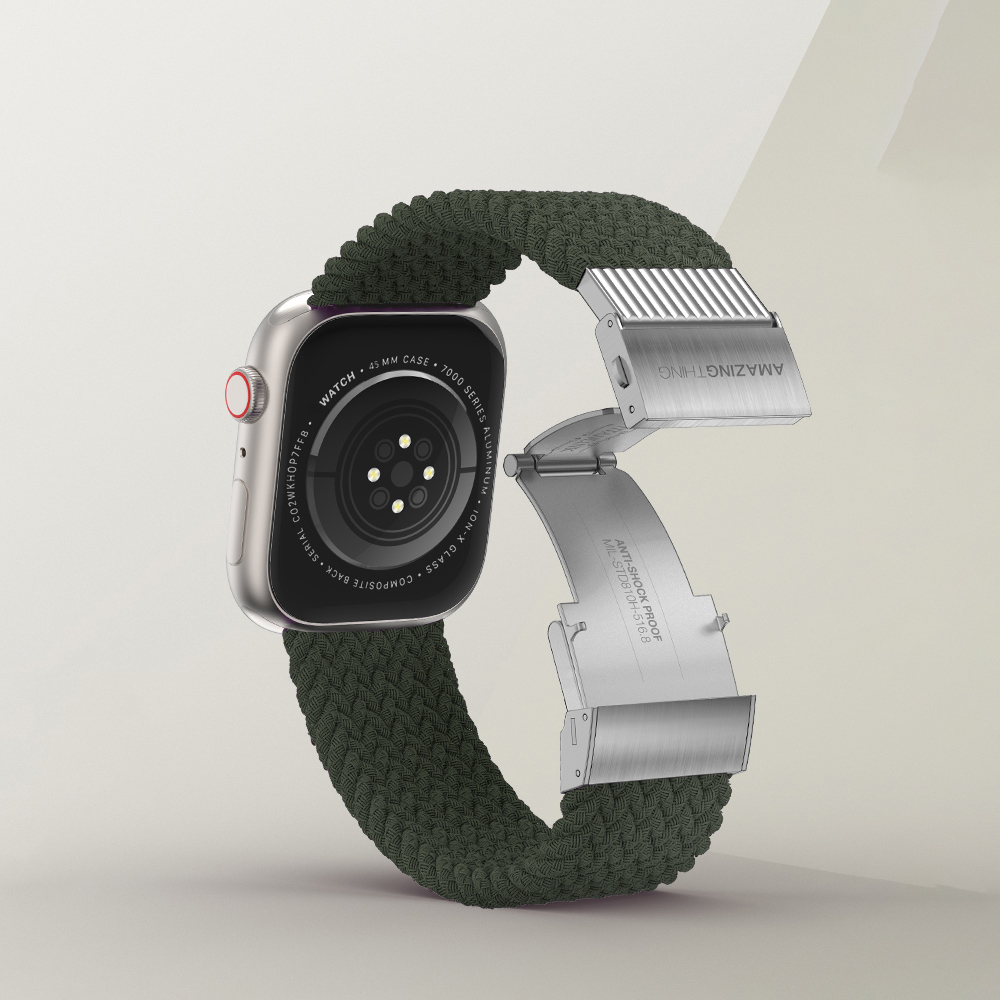 Apple Watch 10 46mm Amazingthing Titan Weave 2 Sport Örgü Kordon - 4