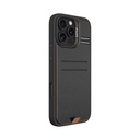 Apple iPhone 16 Pro Max Uyumlu Kılıf Magsafe Şarj Özellikli Raptic Slim Wallet Serisi Deri Görünümlü Kartlıklı Standlı Kapak - 3