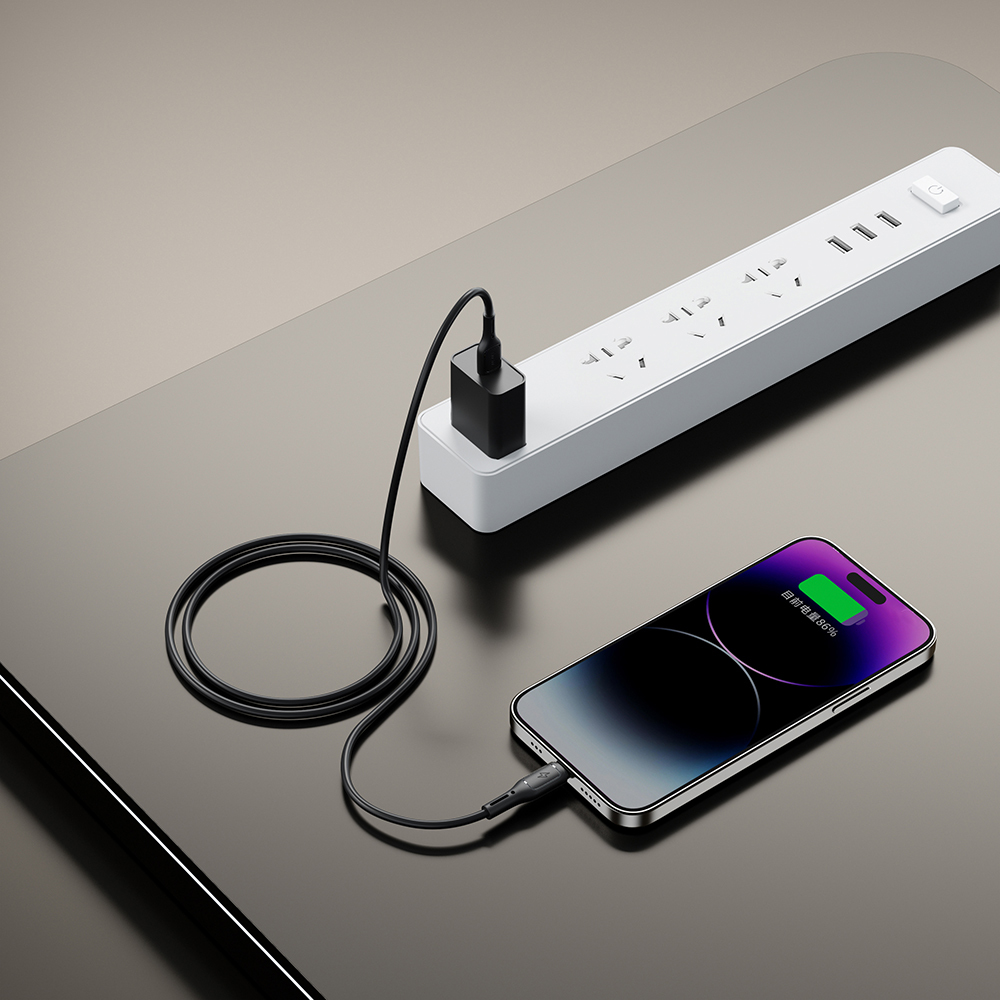 Wiwu Wi-C042E Starlink Serisi USB-A to Lightning Hızlı Şarj Özellikli Data ve Şarj Kablosu 2.4A 1M - 3