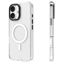 Apple iPhone 16 Uyumlu Kılıf Magsafe Şarj Özellikli Cam Arka Yüzey TPU Youngkit Gemstone Serisi Kapak - 3