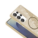 Samsung Galaxy S25 Ultra Uyumlu Kılıf Magsafe Şarj Özellikli Parlayan Simli Zore Okso Kapak - 2