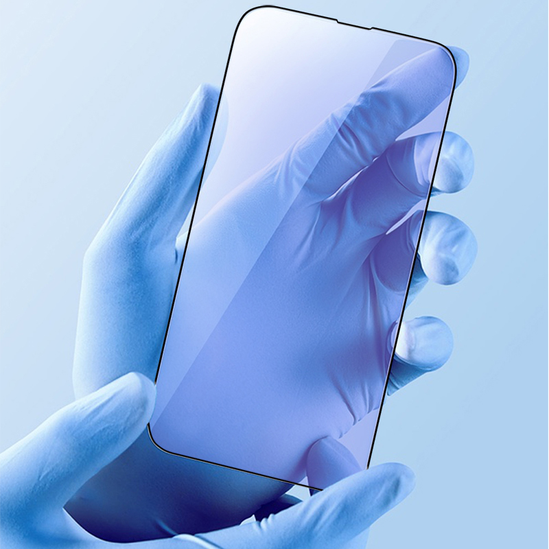 Apple iPhone 16E Uyumlu Recci Anti-Blue Light Cam Ekran Koruyucu - 6