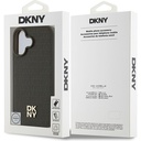 Apple iPhone 16 Uyumlu Kılıf DKNY Orjinal Lisanslı Magsafe Şarj Özellikli 3D Yazılı Repeat Pattern Kapak