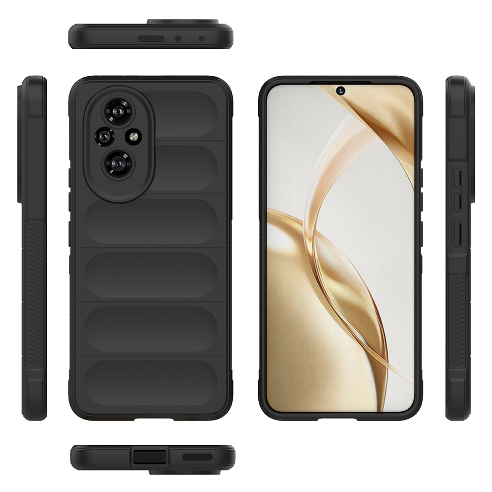 Honor 200 Uyumlu Kılıf Esnek TPU Oyuklu Arka Yüzey Tasarımlı Zore Etnik Silikon Kapak - 3