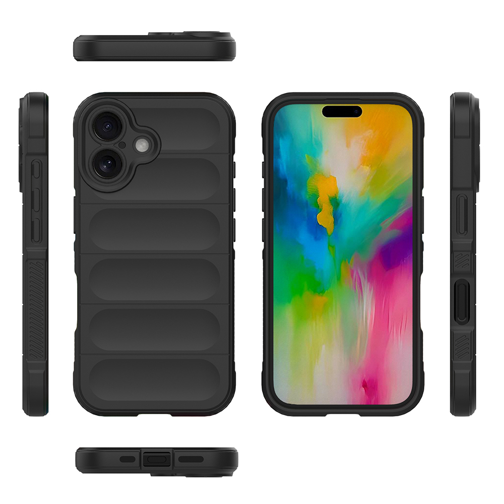 Apple iPhone 16 Uyumlu Kılıf Esnek TPU Oyuklu Arka Yüzey Tasarımlı Zore Etnik Silikon Kapak - 3