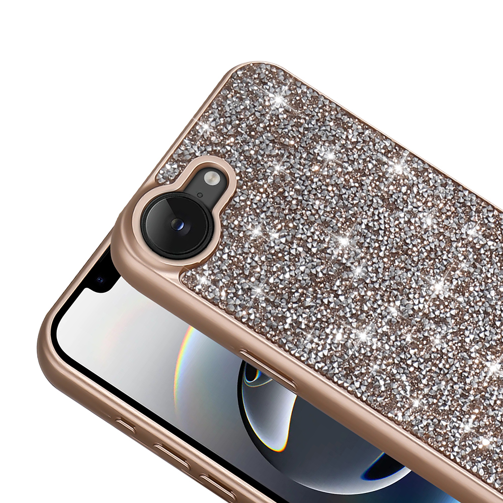 Apple iPhone 16E Uyumlu Kılıf Parlak Taşlı Tasarım Zore Pırlanta Kapak - 10