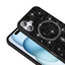 Apple iPhone 16 Uyumlu Kılıf Pırlanta Tasarımlı Magsafe Şarj Özellikli Zore Mozaik Silikon Kapak - 5