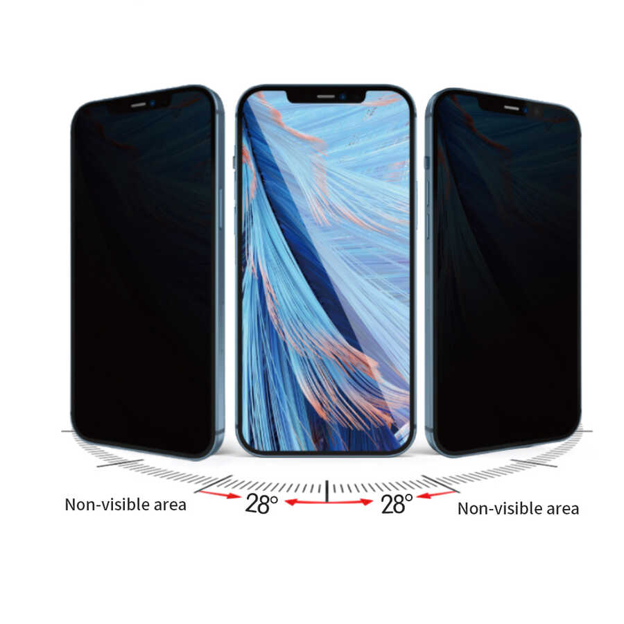 Apple iPhone 12 Pro Uyumlu Wiwu iPrivacy HD Anti-Peep Ekran Koruyucu - 3