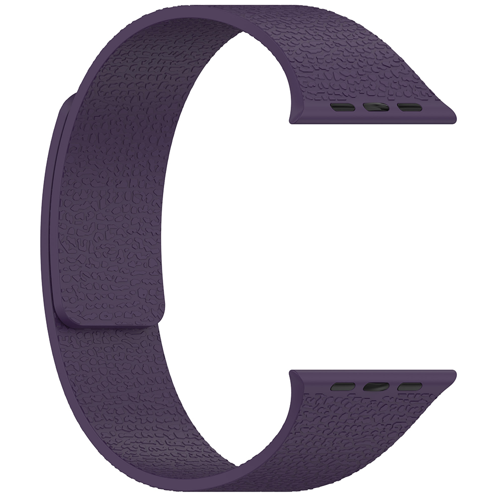 Apple Watch 7 41mm Uyumlu Zore KRD-136 Kabartma Desenli Silikon Kordon - 6