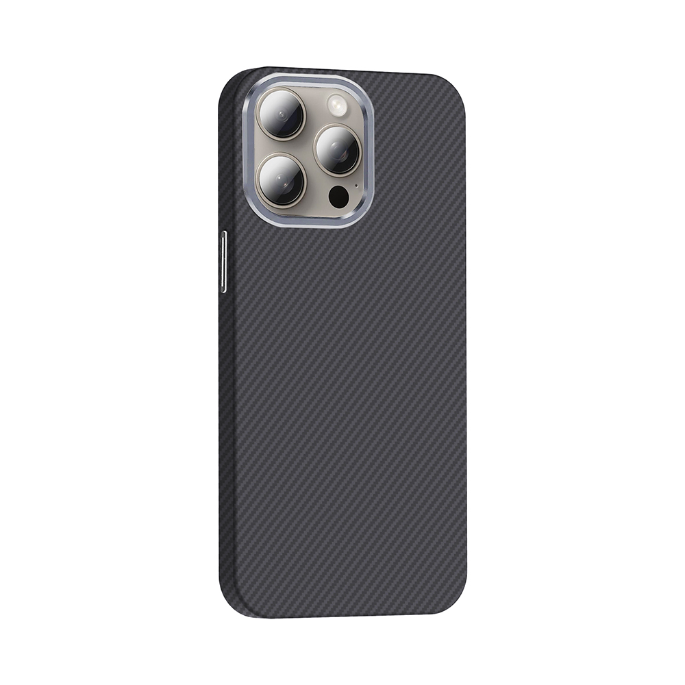 Apple iPhone 15 Pro Uyumlu Kılıf M-safe Şarj Özellikli Karbon Fiber Görünümlü Zore Gros Kapak - 3