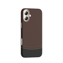 Apple iPhone 16 Plus Uyumlu Kılıf M-safe Şarj Özellikli Karbon Fiber Görünümlü Zore Gros Kapak - 1