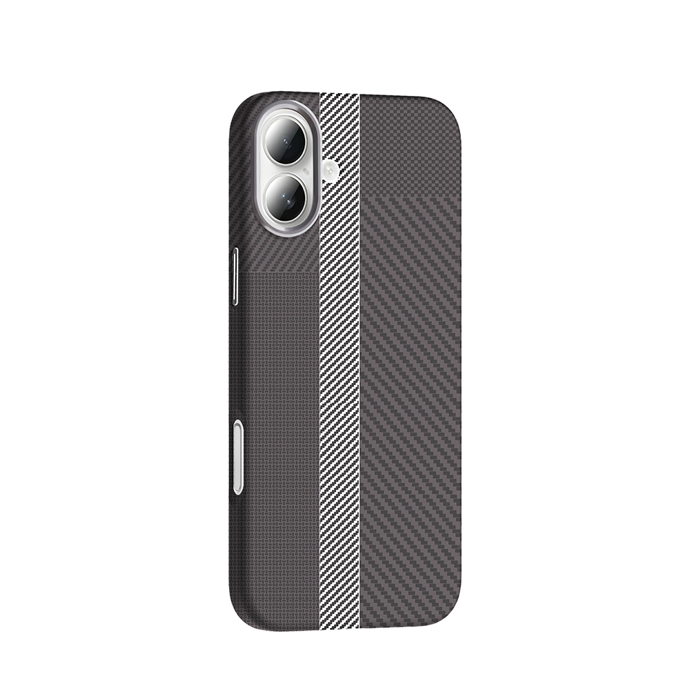 Apple iPhone 16 Plus Uyumlu Kılıf M-safe Şarj Özellikli Karbon Fiber Görünümlü Zore Gros Kapak - 11