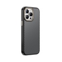 Apple iPhone 15 Pro Max Uyumlu Kılıf M-safe Şarj Özellikli Karbon Fiber Görünümlü Zore Antina Kapak - 13